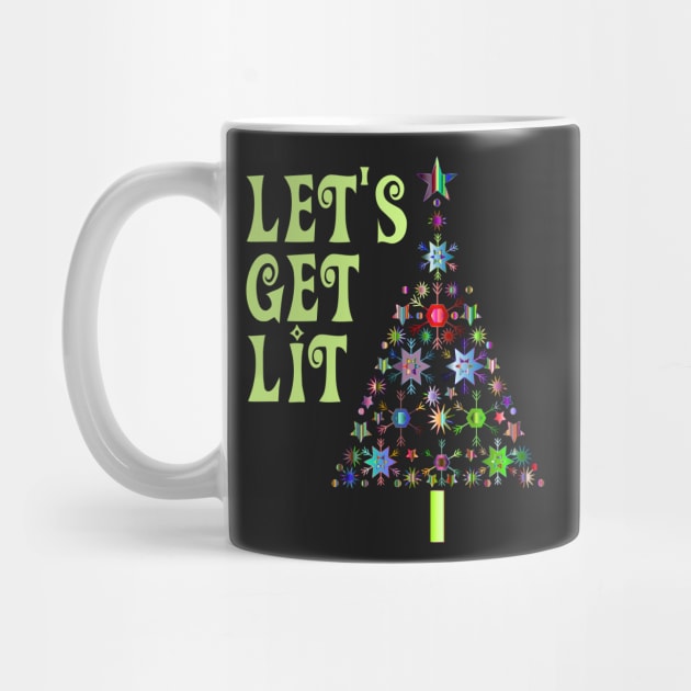 Let's Get Lit Funny Christmas by finedesigns